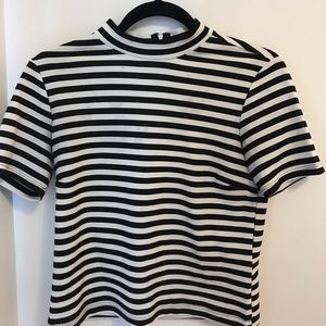Forever 21 high-neck striped tee
